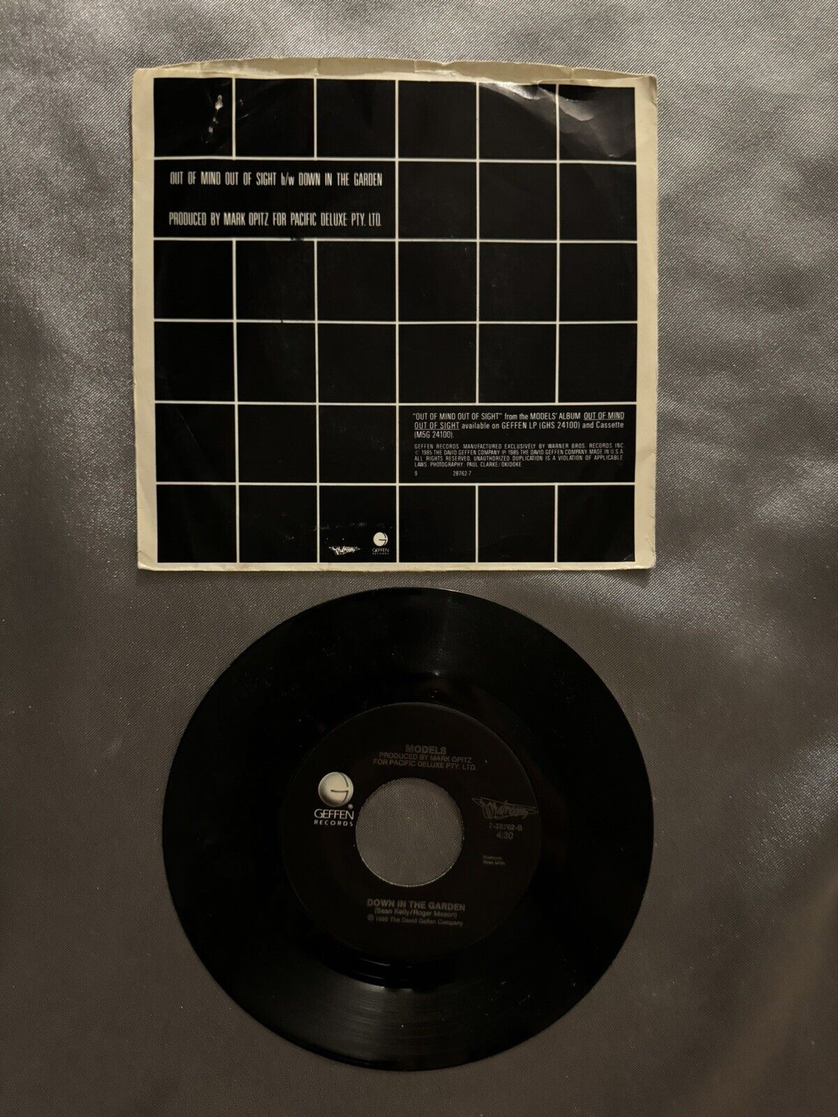 Models 45 Rpm Vinyl Record Out Of Mind Out Of Sight