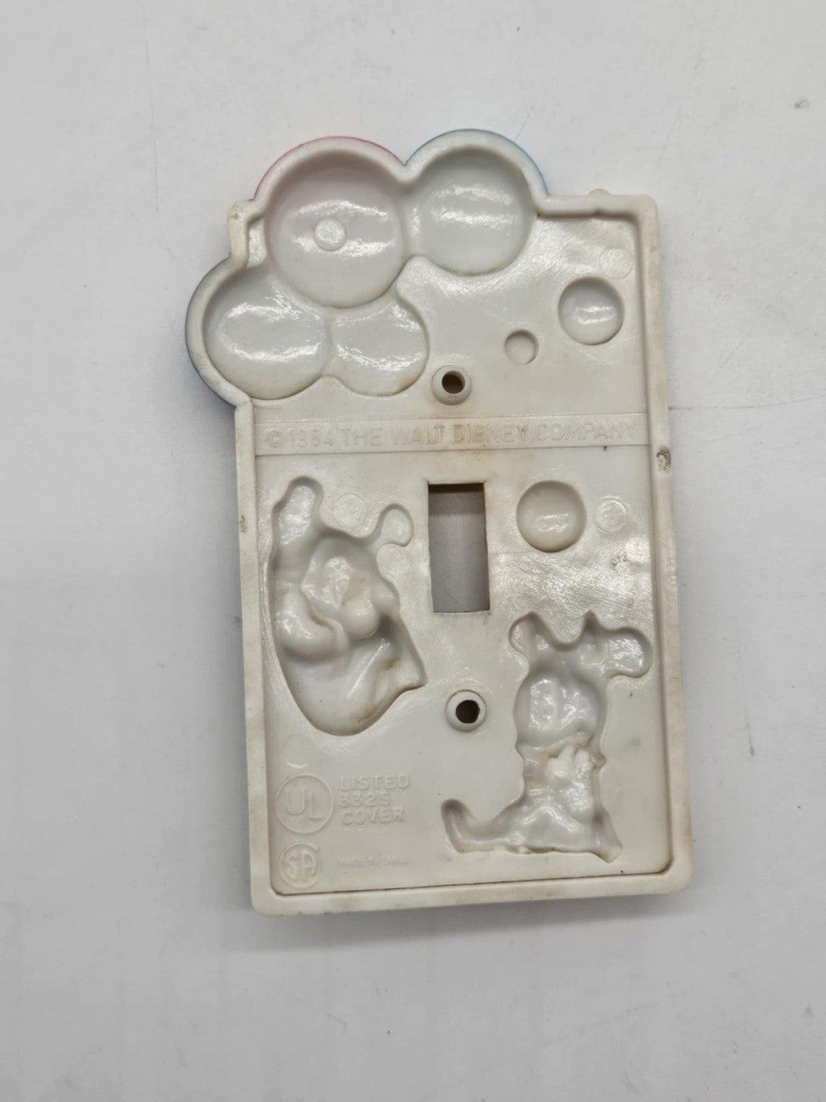 Vintage 1984 Disney MICKEY MINNIE MOUSE light switch plate BALLOON STAR