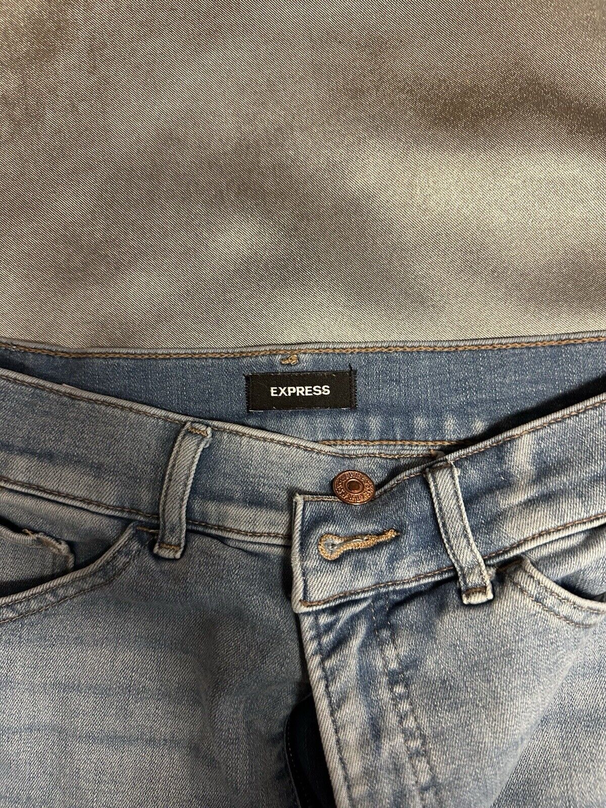 Express Legging High Rise Jeans Womens 10R Stretch Distressed Denim WCLTH 001