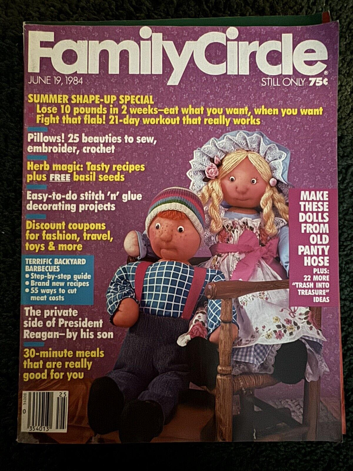 Family Circle magazine lot - Early 1980's lot of 9 - Vintage Back Issue