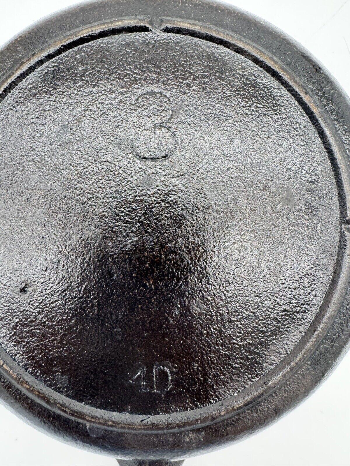 Vintage Unmarked 4D Cast Iron Skillet w/ Heat Ring Cookware 8