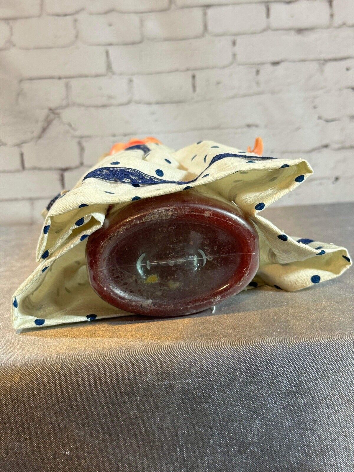 Vintage Hand Crafted Detergent DISH SOAP BOTTLE DOLL Doorstop grandma TNO
