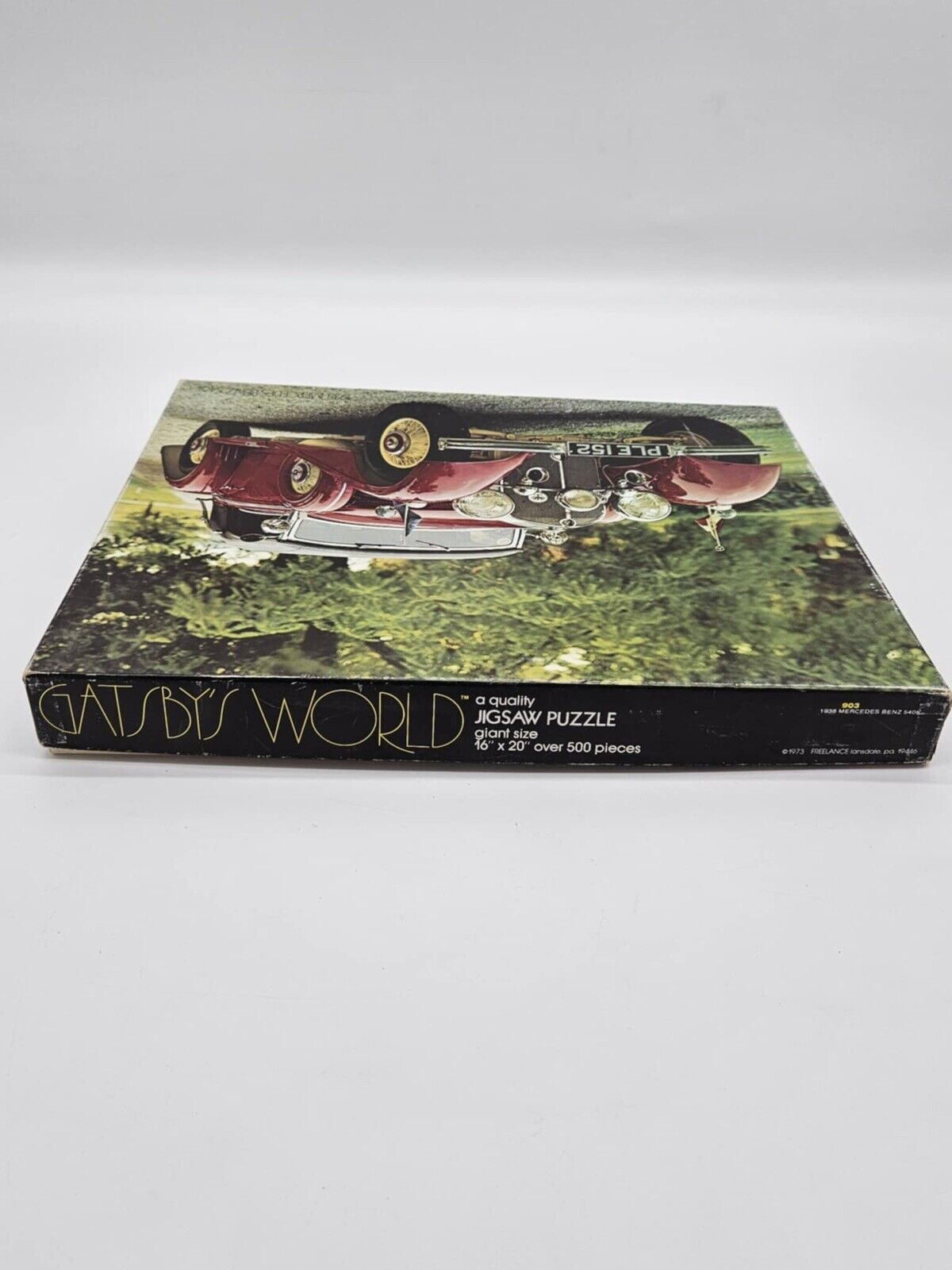 1973 Gatsby’s World 1938 Mercedes Benz Jigsaw 540K Puzzle 16” X 20” Complete !