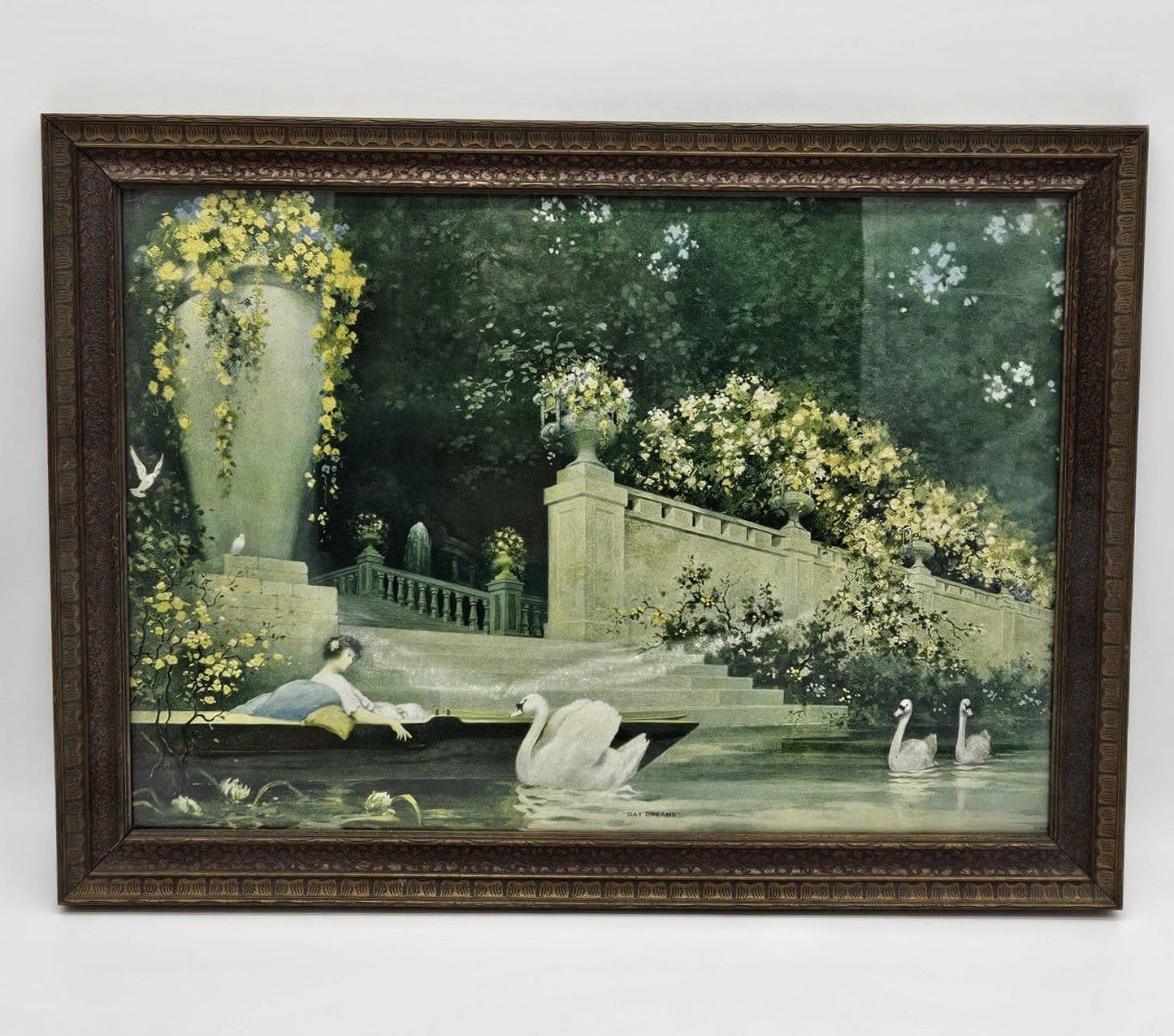 Antique "Day Dreams" Print by Stern & Hacker, Chicago - c. 1920's