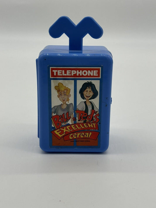 Bill & Ted's Excellent Cereal Phone booth box promo vintage 1991 VTY 005