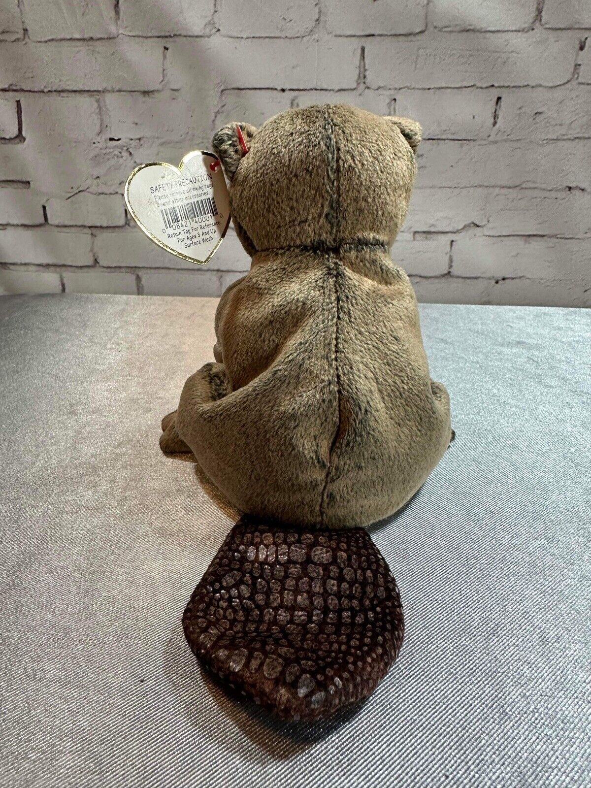 TY Beanie Baby - LUMBERJACK the Beaver 5.5" VCTY