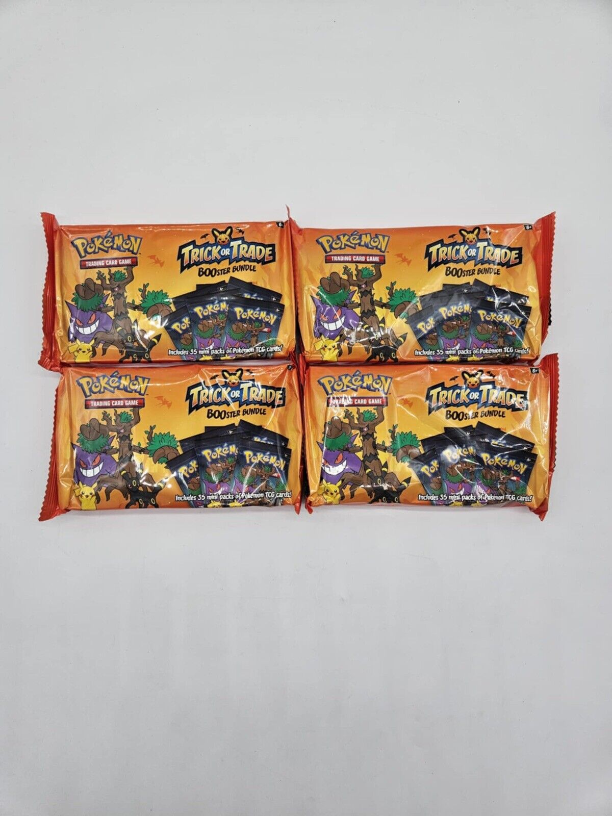 2024 Trick or Trade BOOster Bundle Halloween Packs Pokemon TCG New (4 Packs)!