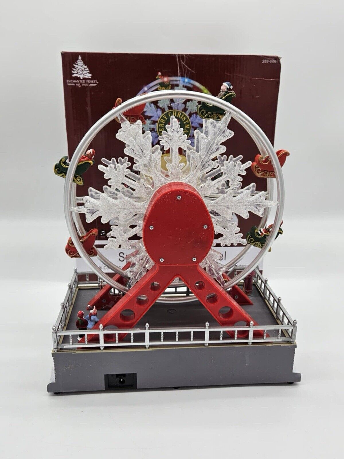 Christmas Enchanted Forest Santa Ferris Wheel Village Light-Up Carnival Ride