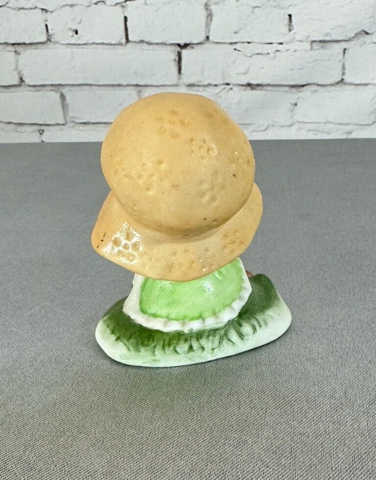 Adorable Vintage  Dog  / Small Figurine Girl  2 3/4 "