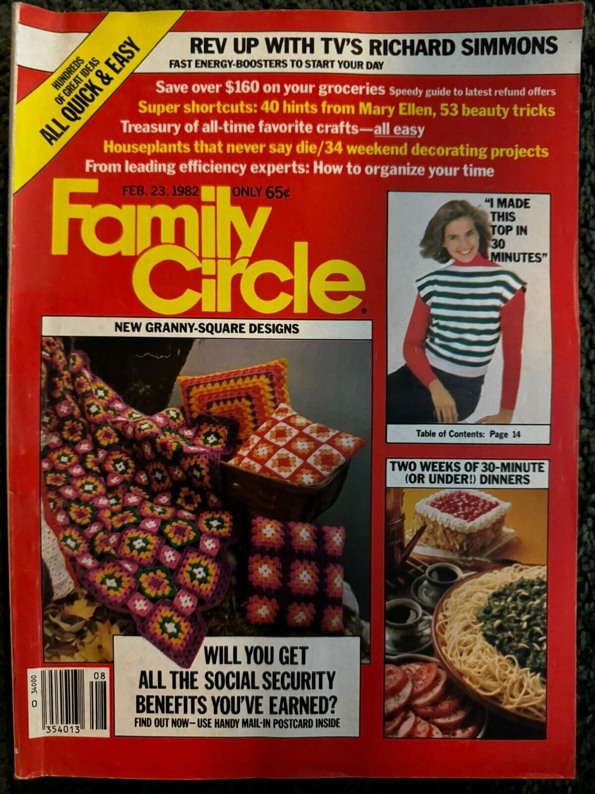 Family Circle magazine lot - Early 1980's lot of 9 - Vintage Back Issue