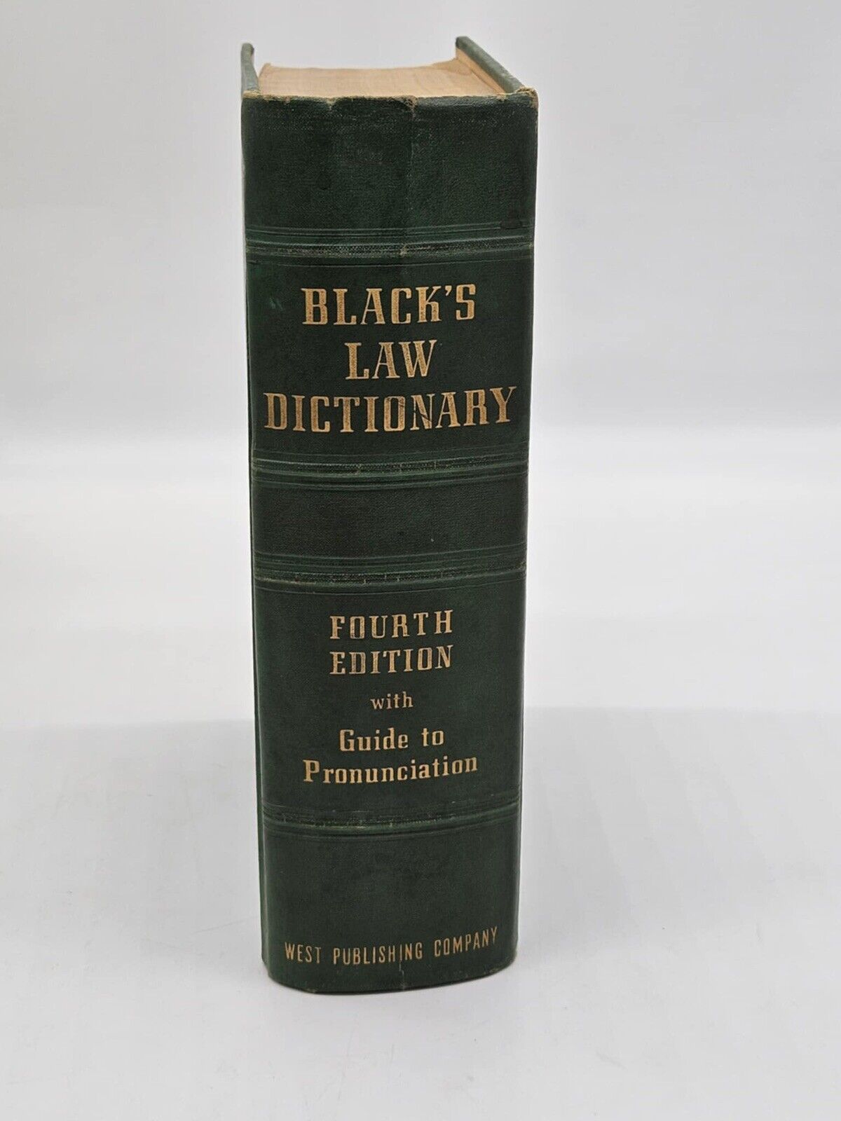 1957, Black's Law Dictionary W/ Guide To Pronunciation, HB, 4th Ed, VG