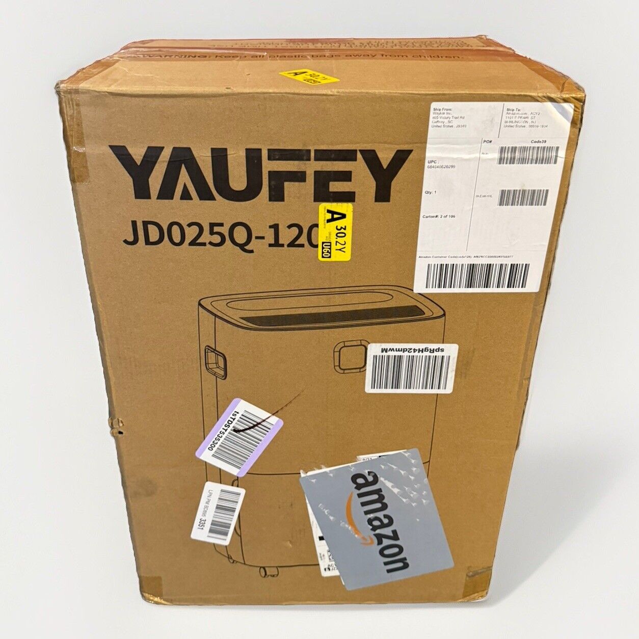 Yaufey 80 Pints Energy Star Dehumidifier for Basement, Home and Room up to 5000