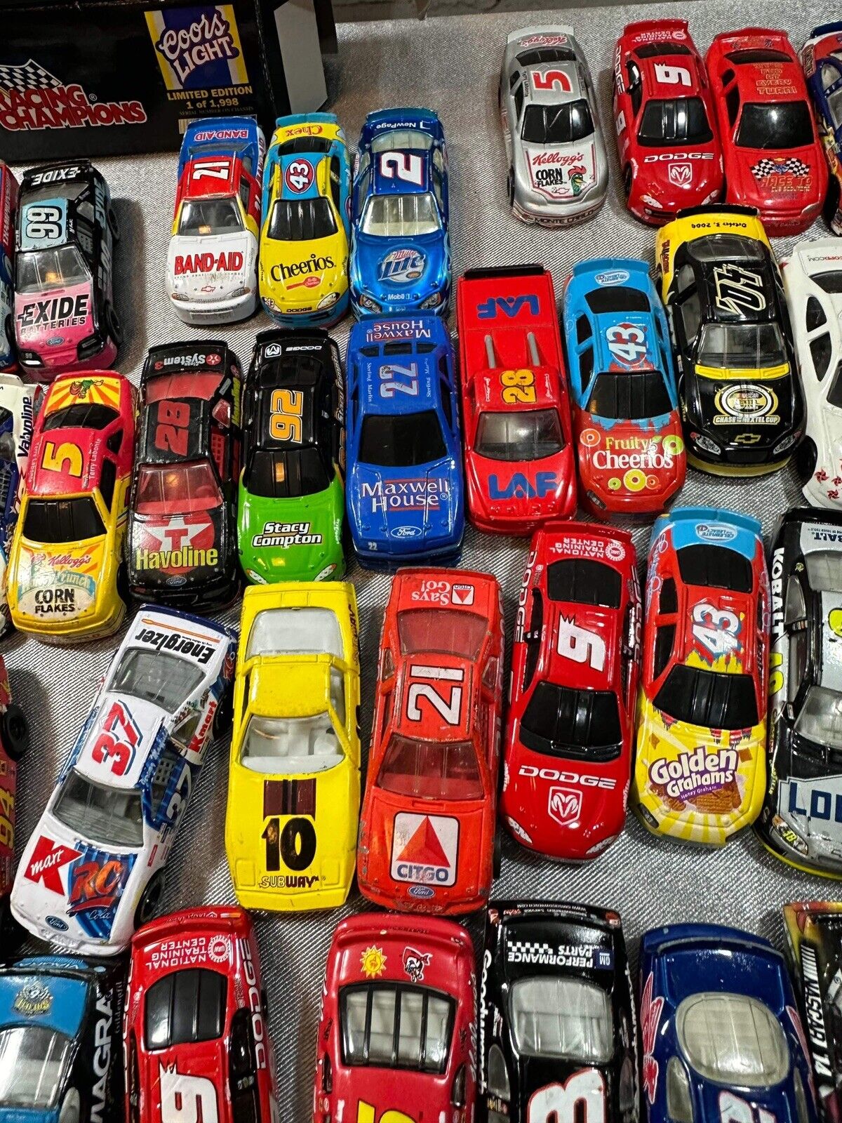 Lot Of 67 Vintage NASCAR Racing 1:64 Diecast Cars VTY