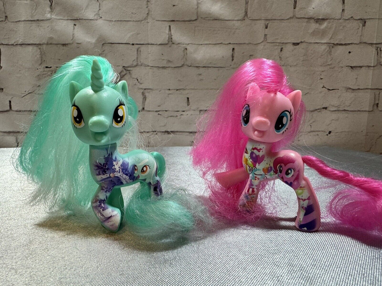 G4 My Little Pony All About Lyra Heartstings & Pinky Pie Figures lot MLP VCTY