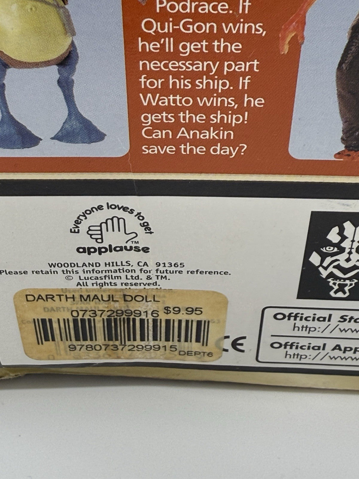 Applause Star Wars Episode 1 Darth Maul Action Figure (1999)