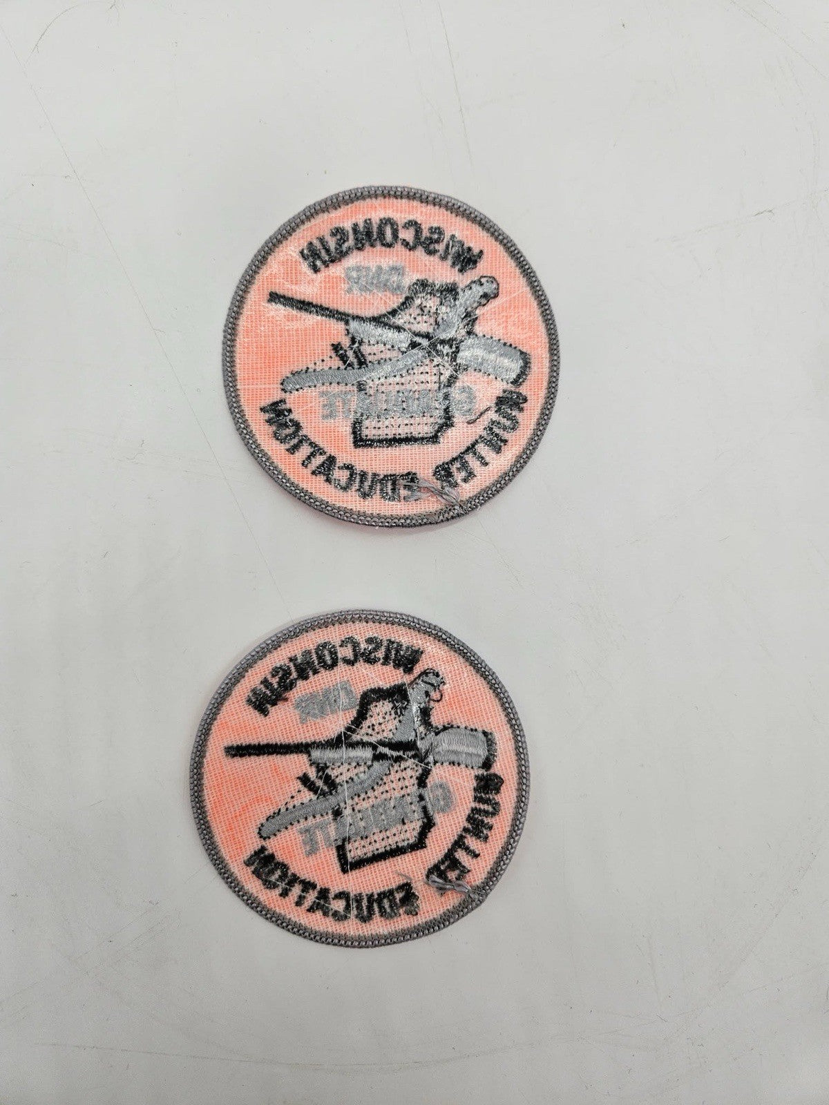 Wisconsin DNR Hunter Education Graduate Patch Lot of 2