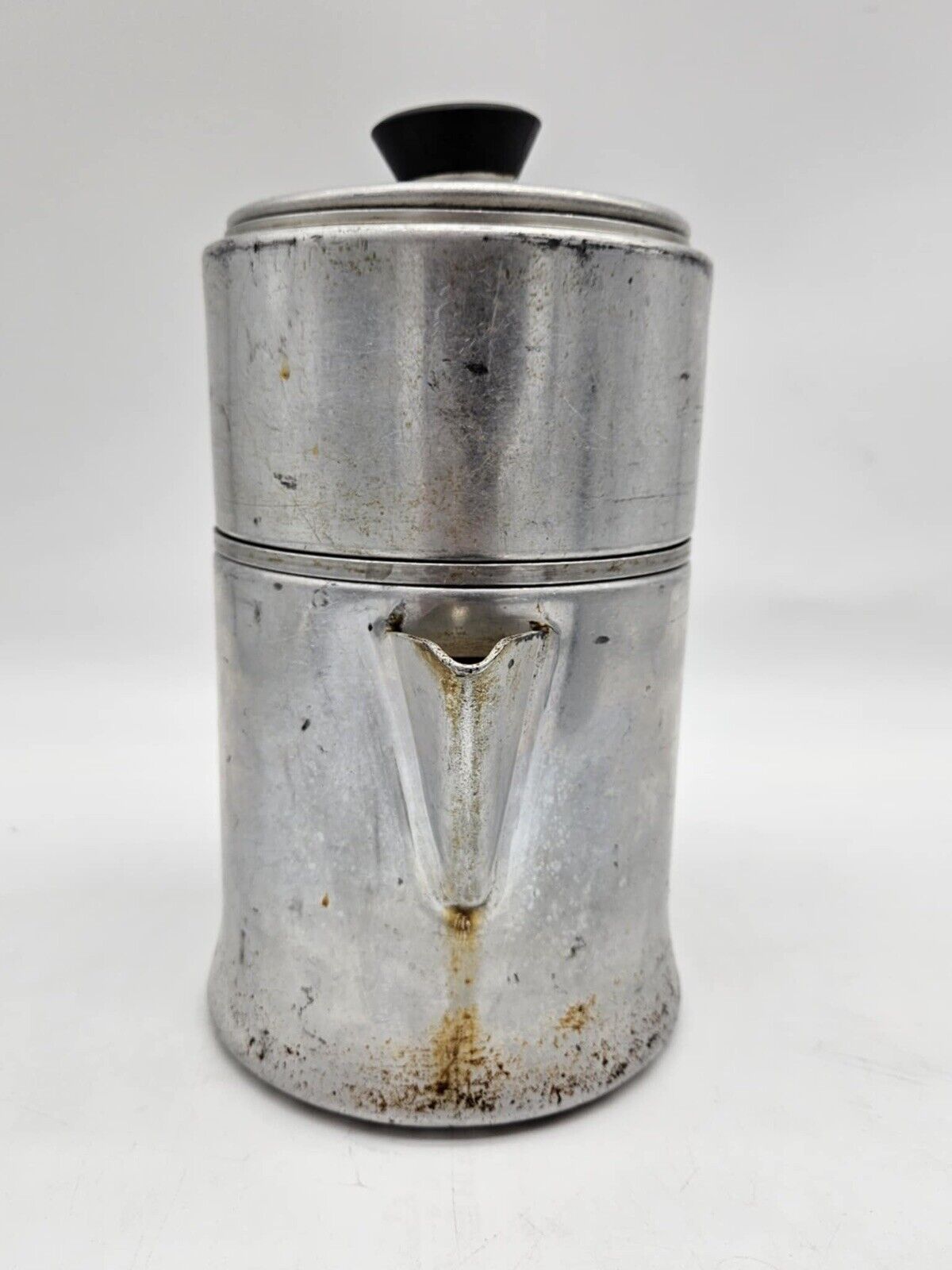 2 Vintage Aluminum Mirro Drip Pot Coffee Makers Percolator 9 Cup Camping M0829