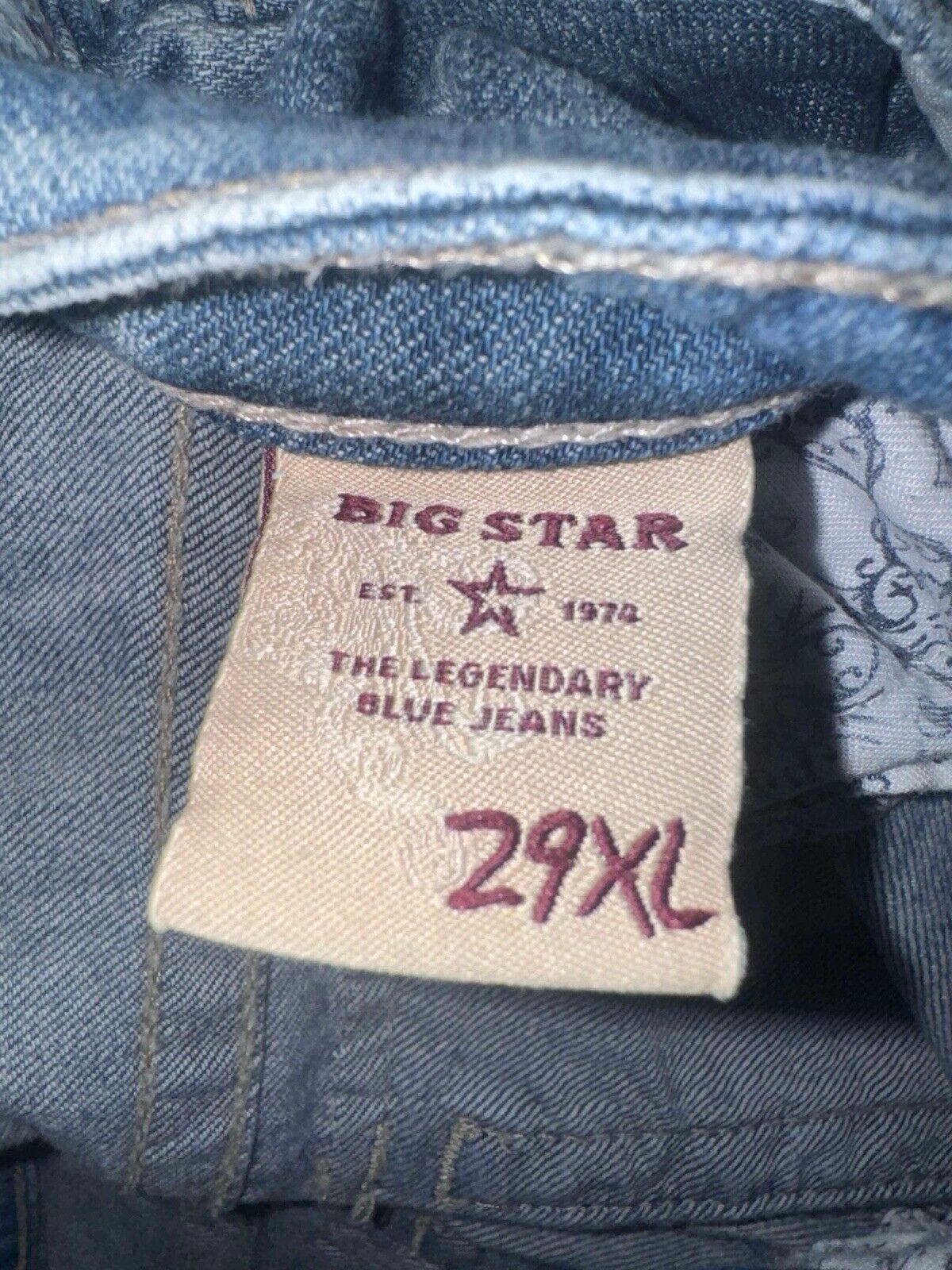 Big Star Maddie Jeans Mid Rise Boot Cut Women’s Size 29XL Xtra Long