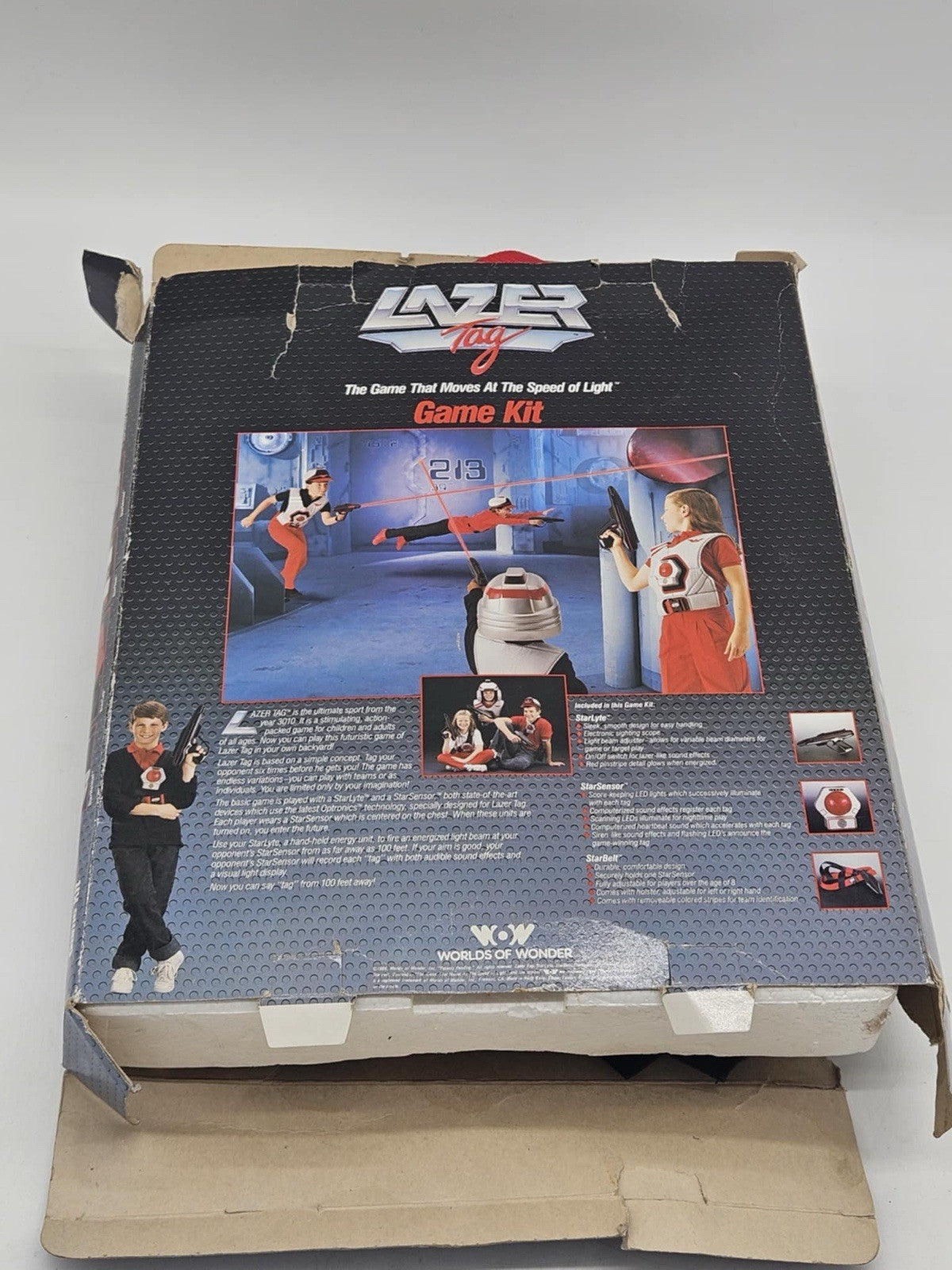 Vintage Worlds of Wonder Lazer Tag Game Kit Complete In Box With Manuals