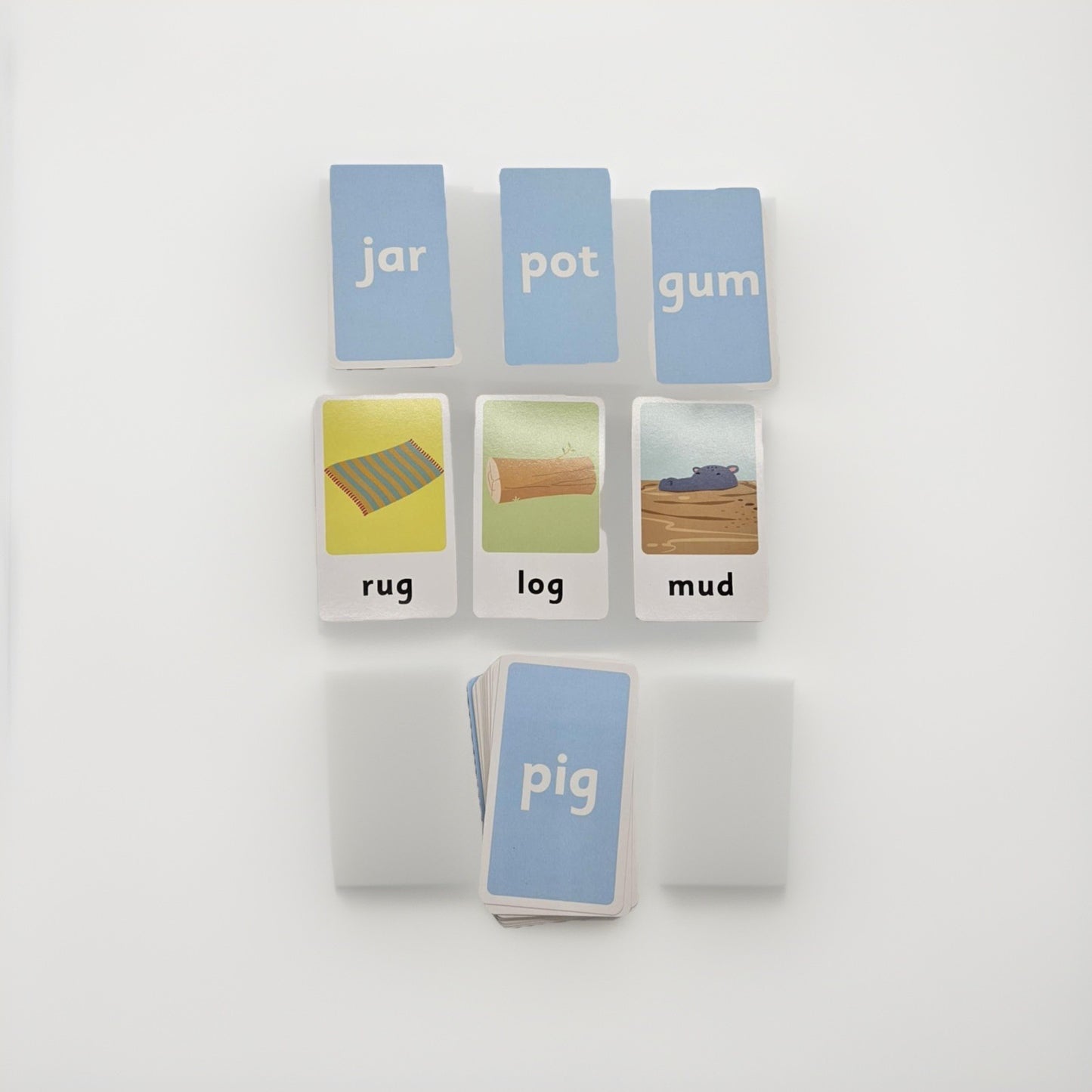 Jr. Explorers SHORT WORDS Flash Cards - Ages 3+ - 35 Card Pack KITS