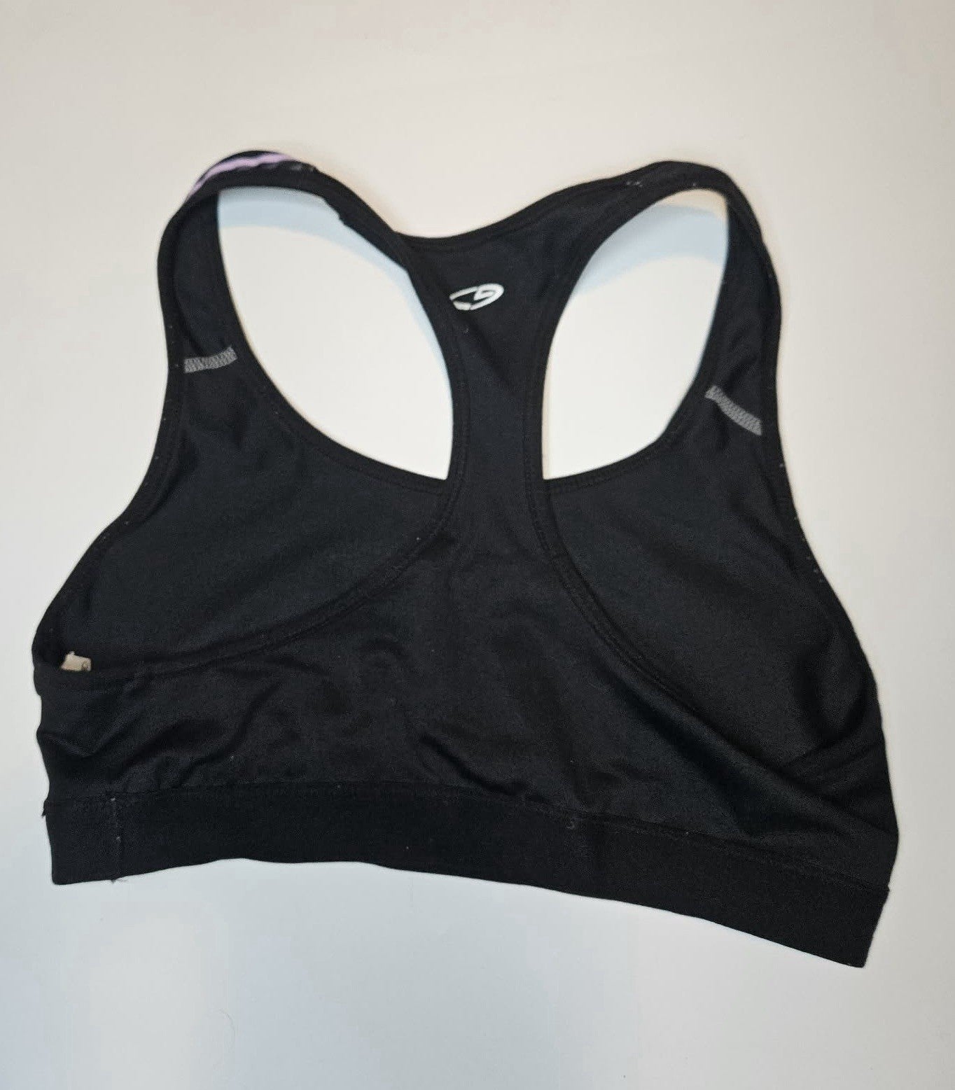Champion C9 Black & Purple Geometric Racerback Sports Bra Size M