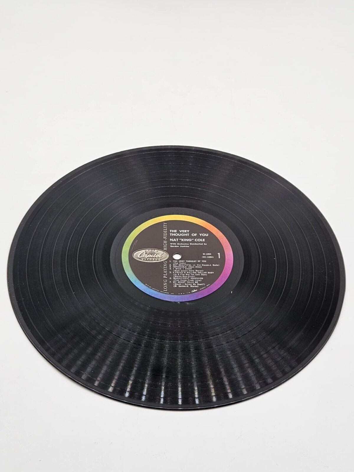 NAT KING COLE THE VERY THOUGHT OF YOU GORDON JENKINS AND HIS ORCHESTRA 33 RPM.LP