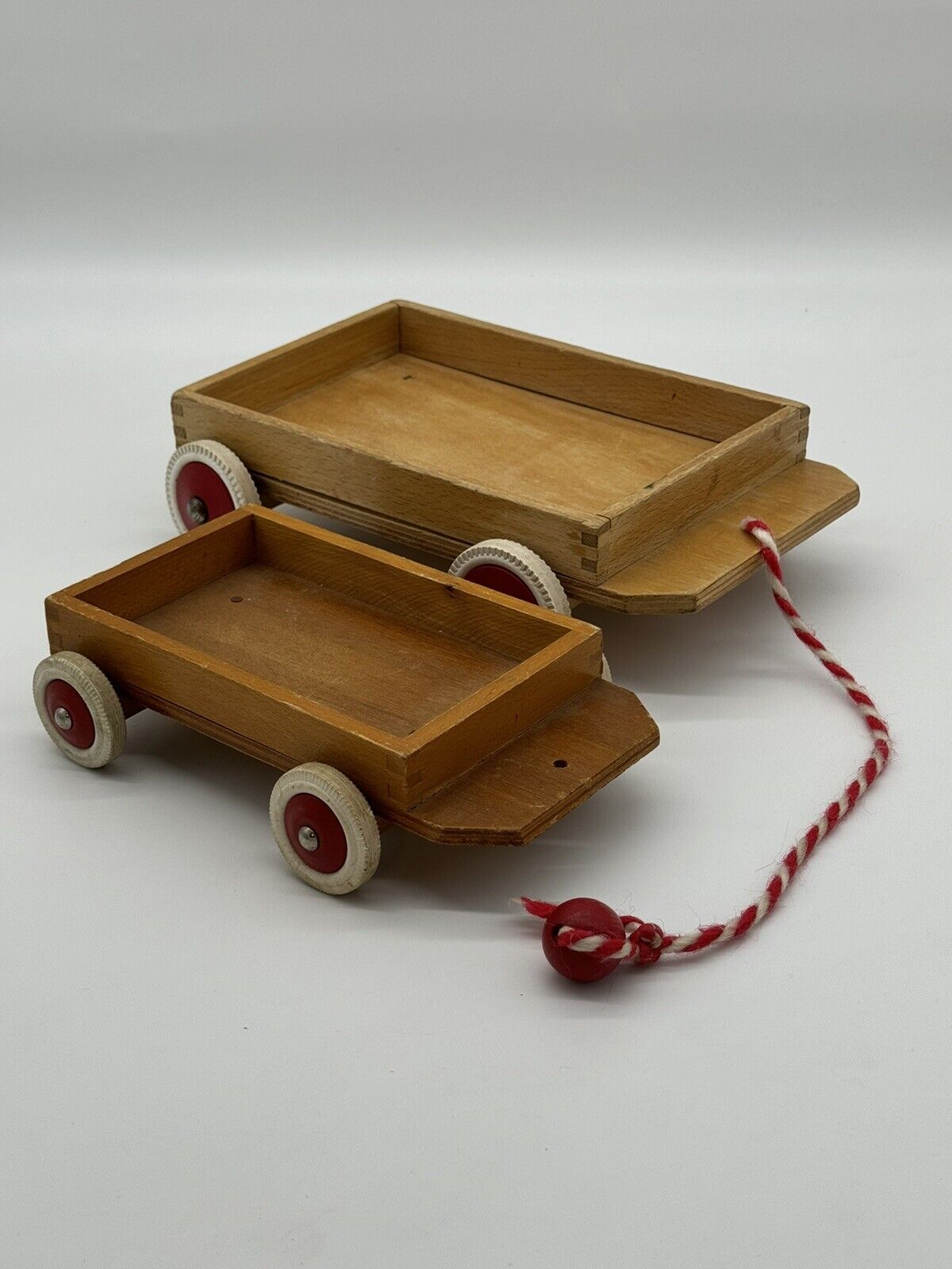 Lot of 2 Vintage 1950s Wooden Wagon Wheels Excellent Condition VTY 005