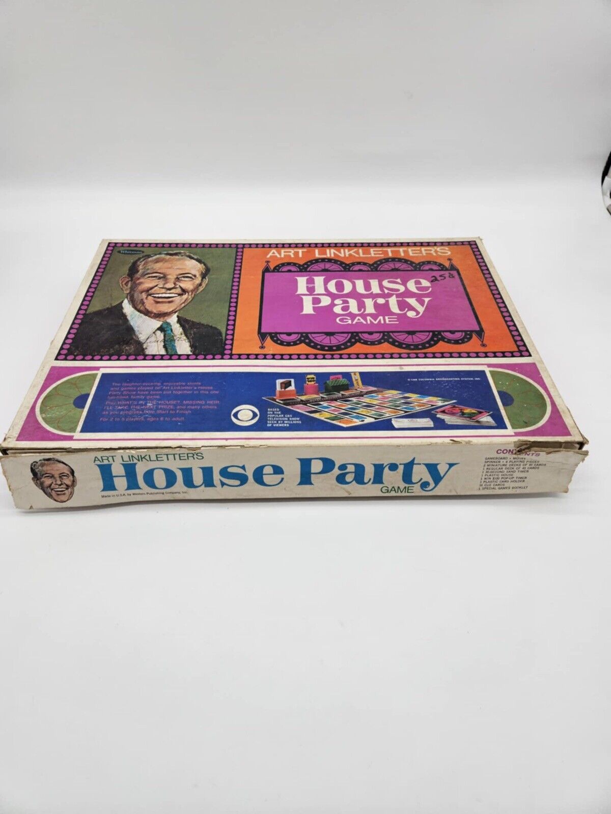 VINTAGE 1968 Art Linkletter's House Party Board Game TV Show COMPLETE VGM