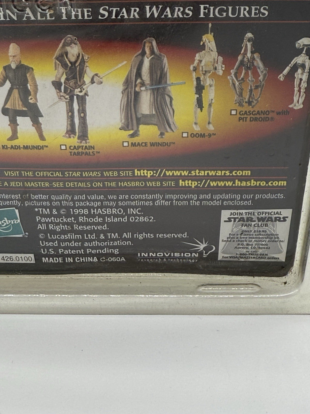 Star Wars Episode 1 CAPTAIN TARPALS w/Electropole action figure *CommTech* 1998