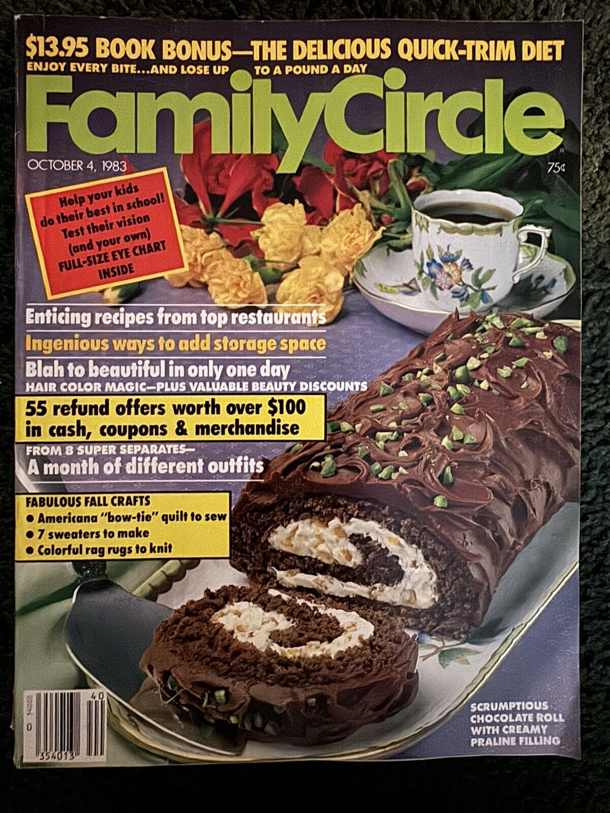 Family Circle magazine lot - Early 1980's lot of 9 - Vintage Back Issue