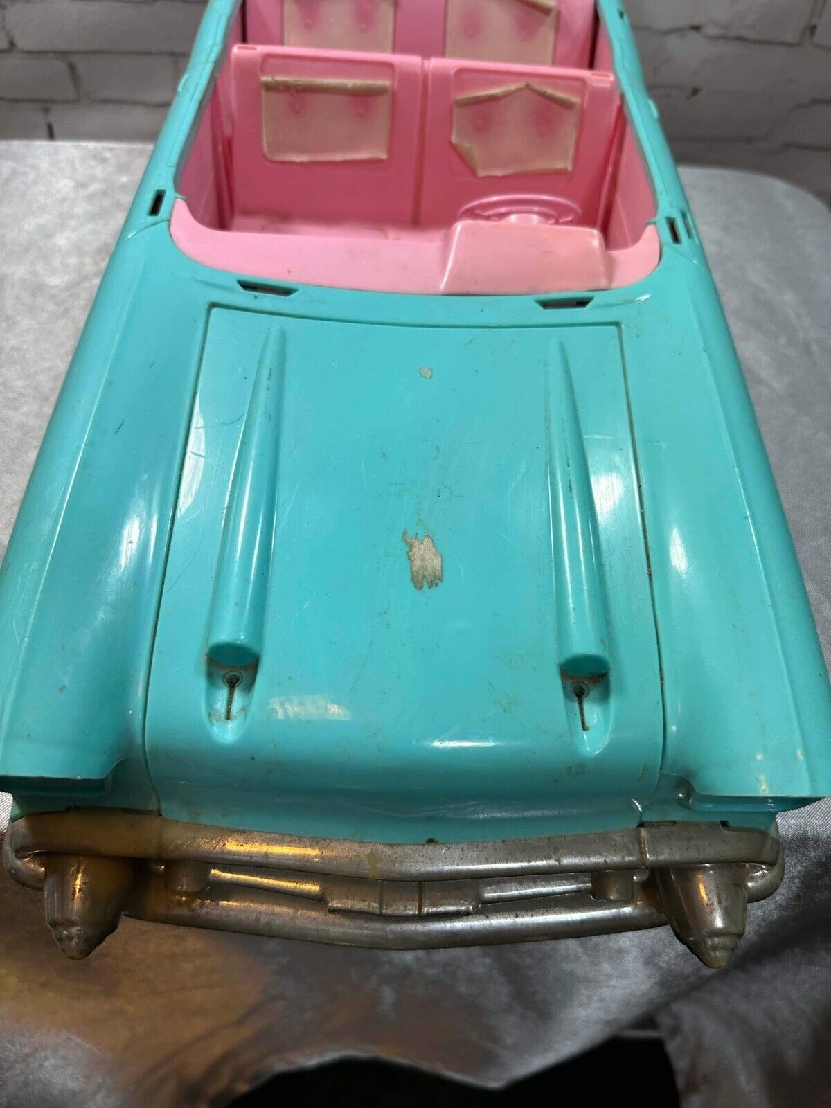 Barbie 57 Chevy Bel Air Convertible Car Turquoise Pink Vintage 1988 *FOR PARTS*