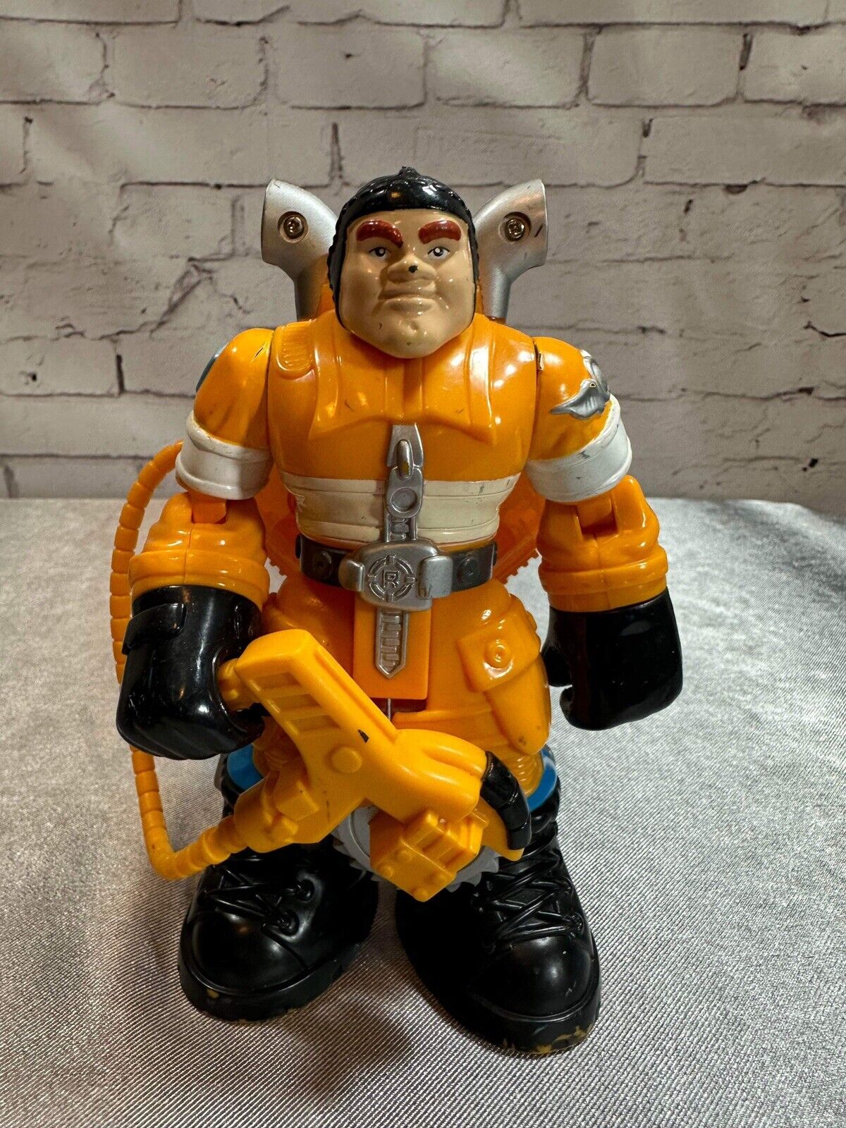 Vintage 1999 Fisher-Price Mattel Rescue Heroes Fireman Action Figure VTY