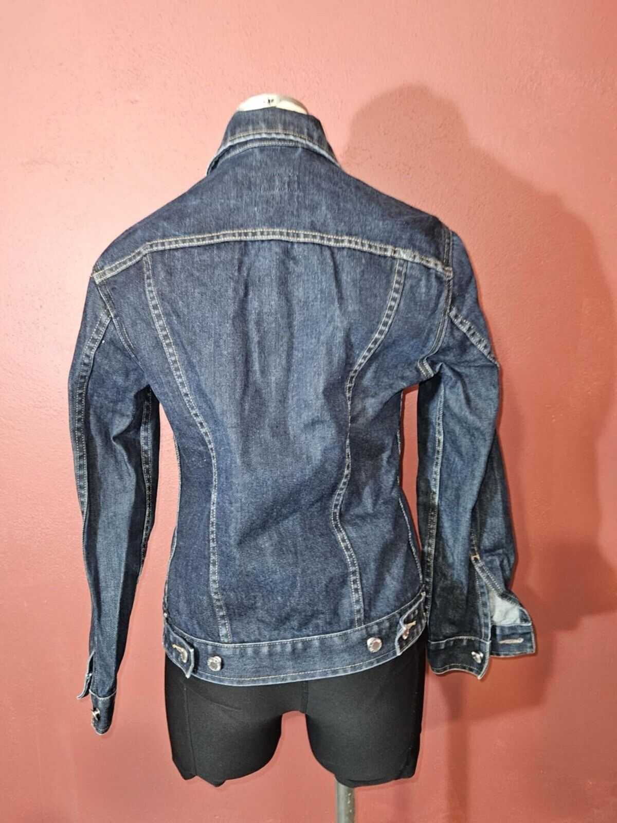 Banana Republic Denim Jean Jacket NWOT Size XS Blue Women's Dark Wash BR