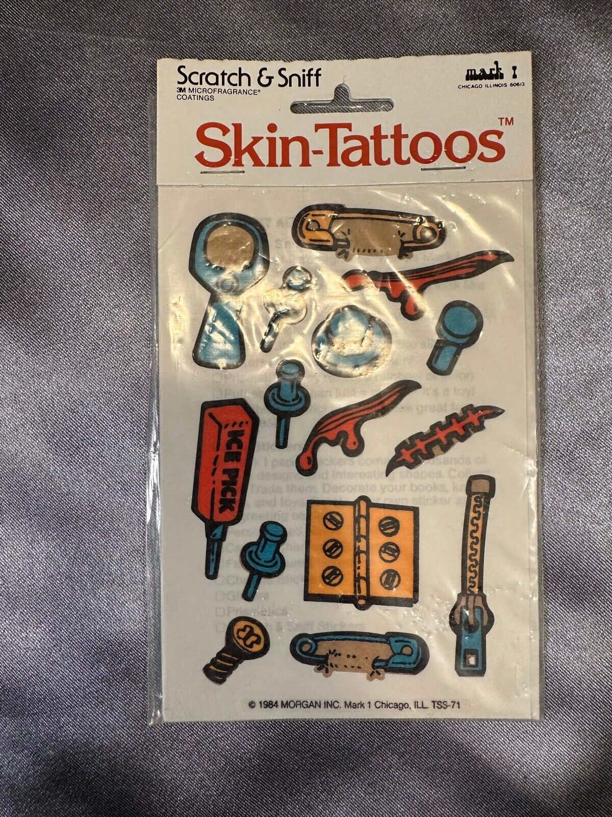 Lot Of 6 NEW Packs - Scratch & Sniff SKIN TATTOO’s! 3М MICROFRAGRANCE® TNO