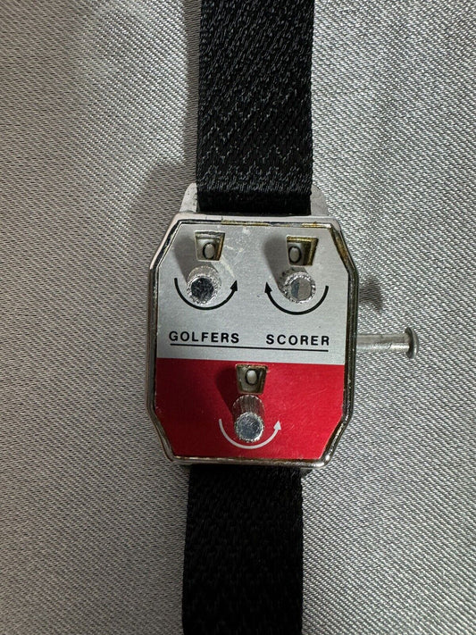 Vintage Golfers Scorer ~ Wrist Score Keeper Stroke Counter Golf Watch FNF 005