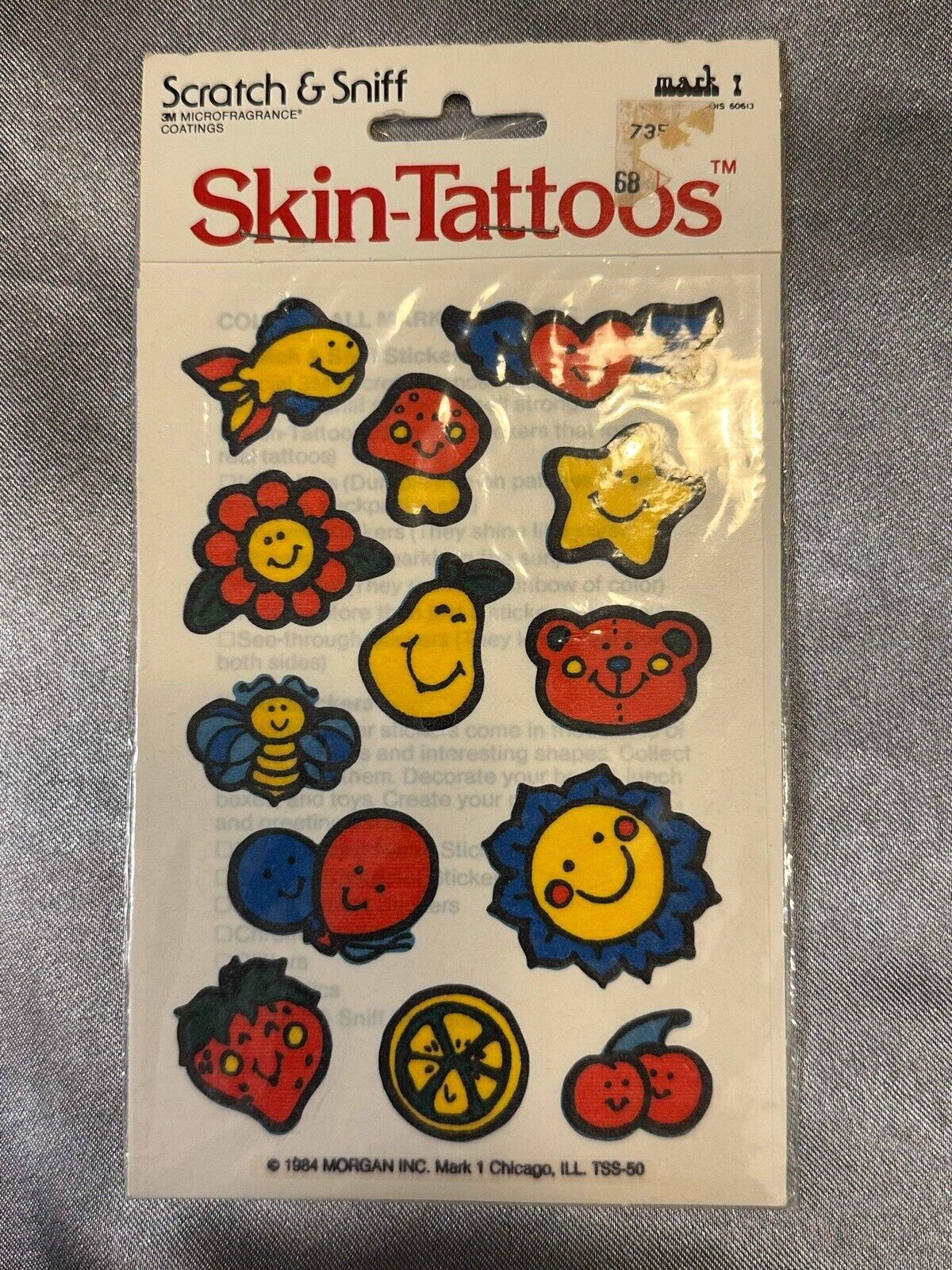 Lot Of 6 NEW Packs - Scratch & Sniff SKIN TATTOO’s! 3М MICROFRAGRANCE® TNO