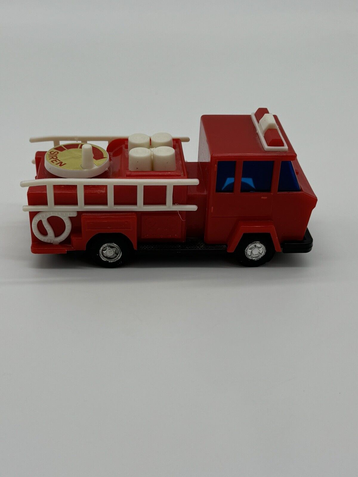 Vintage Toy Fire Truck w/ Wind Up Siren