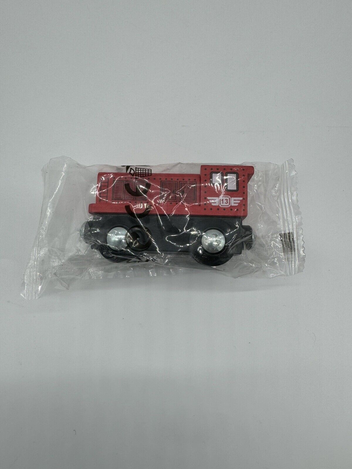 Vintage magnetic wooden train car toy lot of 6