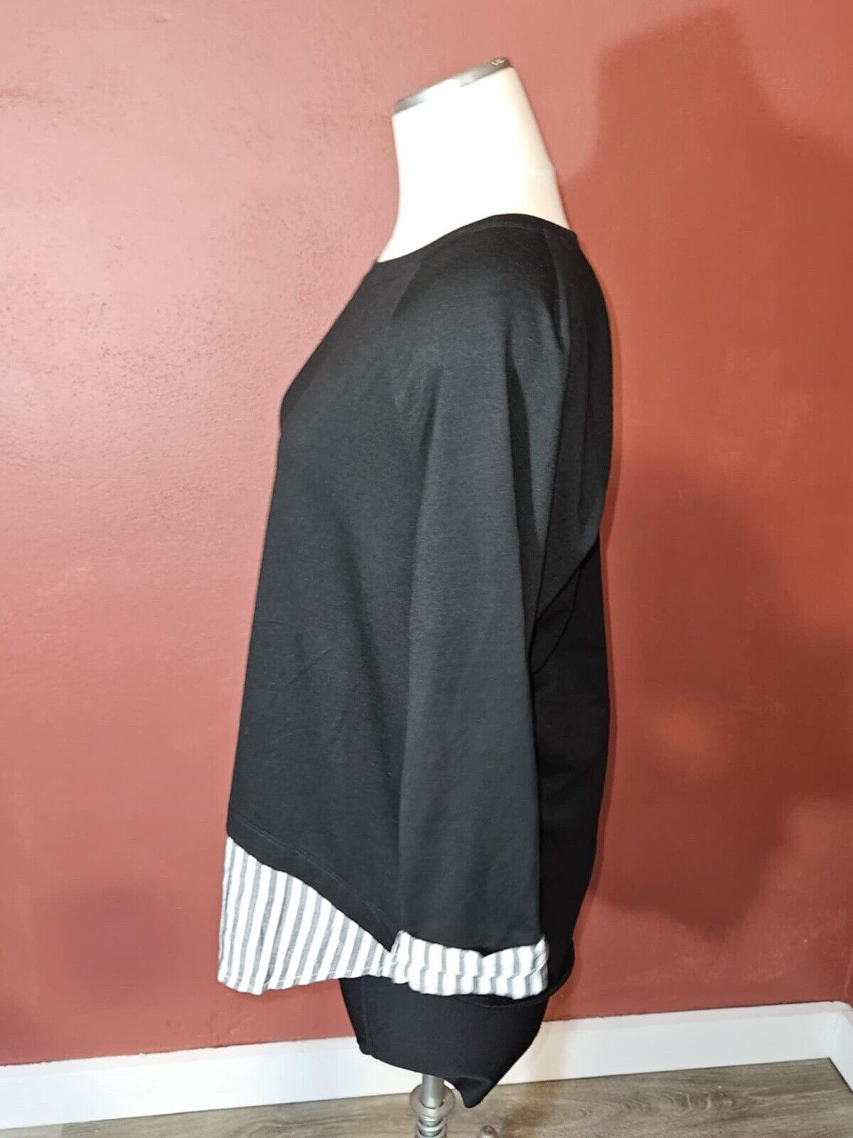 ALYX Womens Black and White Tunic Top Size Medium