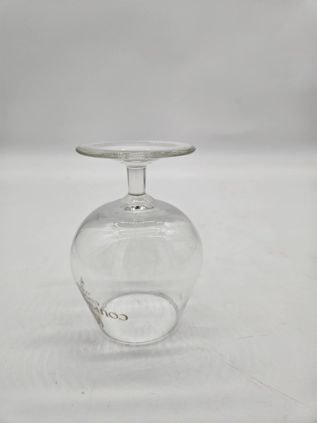 Courvoisier Le Cognac De Napoleon France Stem Glass Gold Logo Snifter