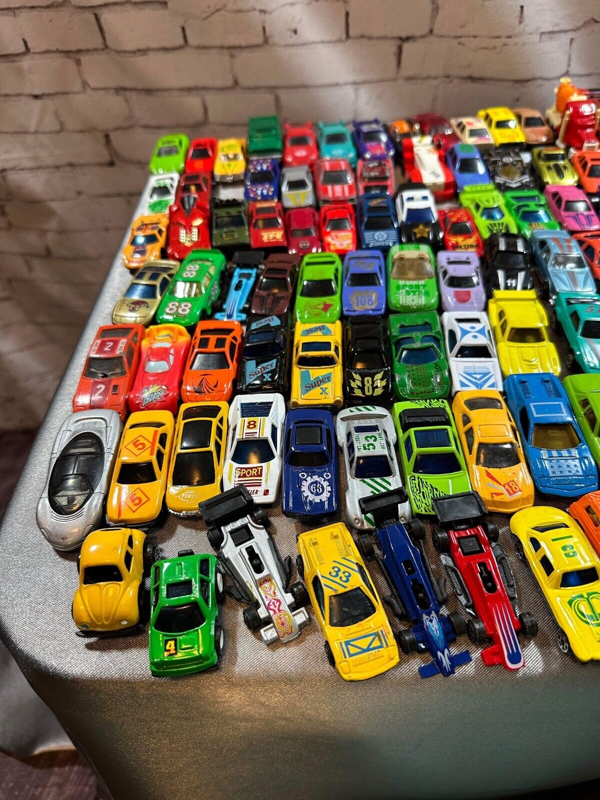 Lot Of 119 Vintage Play Cars - Various Brands 1960s, 1970s, 1980s, 1990s VTY