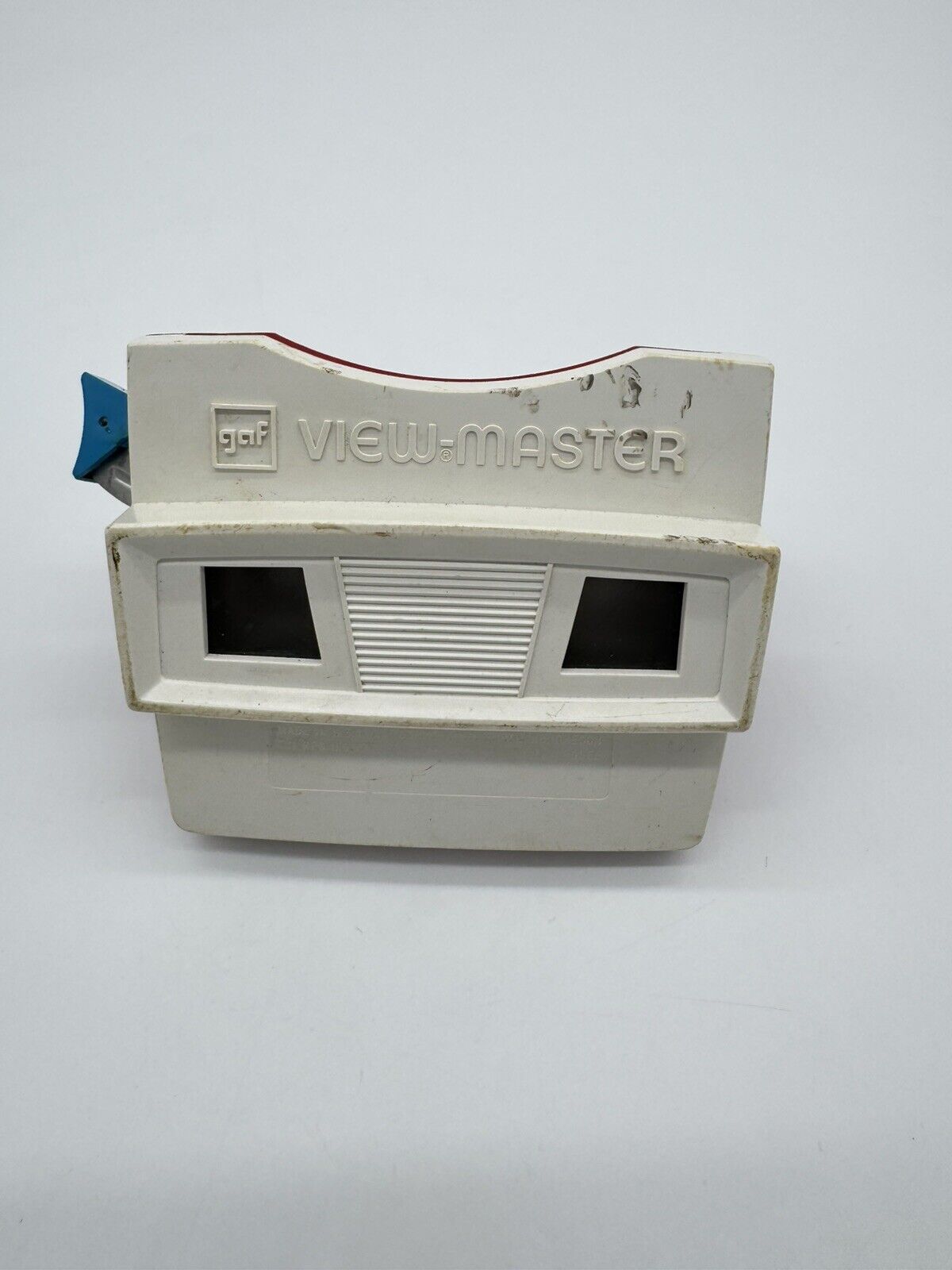 1950s Vintage GAF View-Master Red/White Viewer w/ 36 RARE Reels VTY FNF