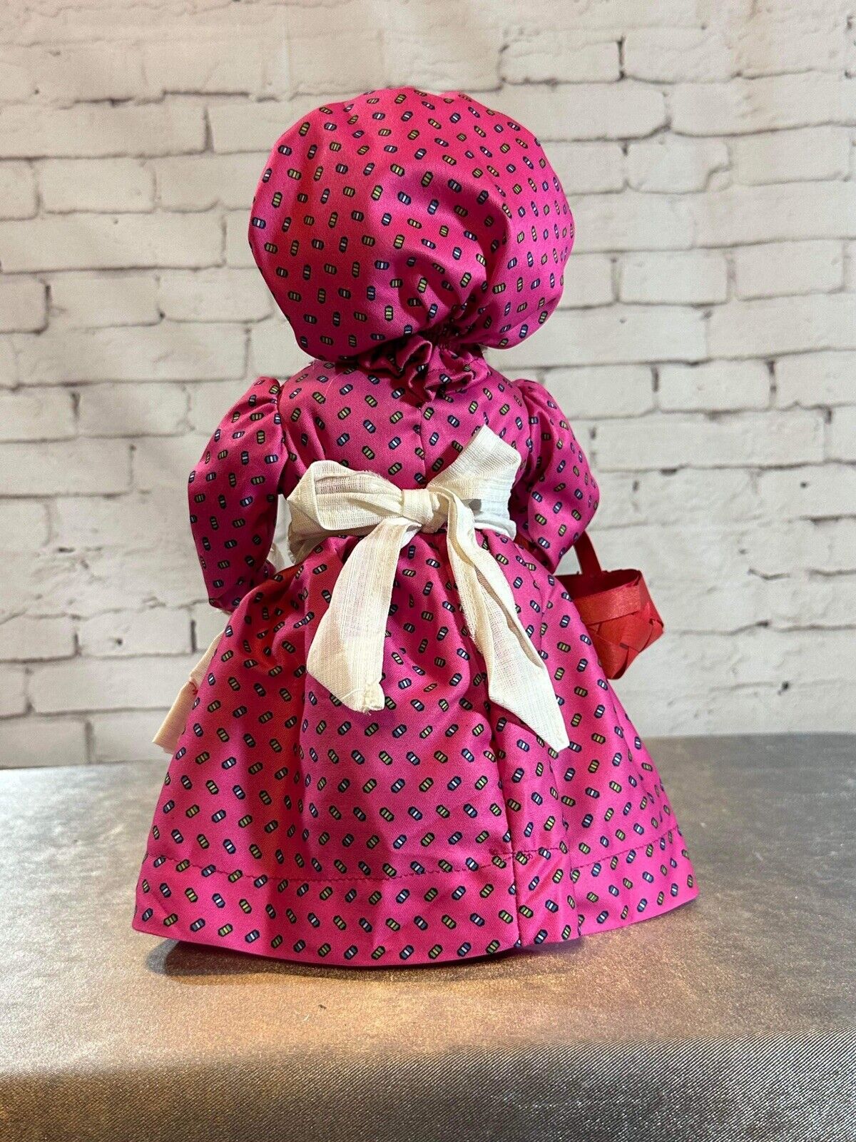 Vintage Granny Doll Hand Crafted SOAP DETERGENT BOTTLE Door Stop Lady TNO QCC