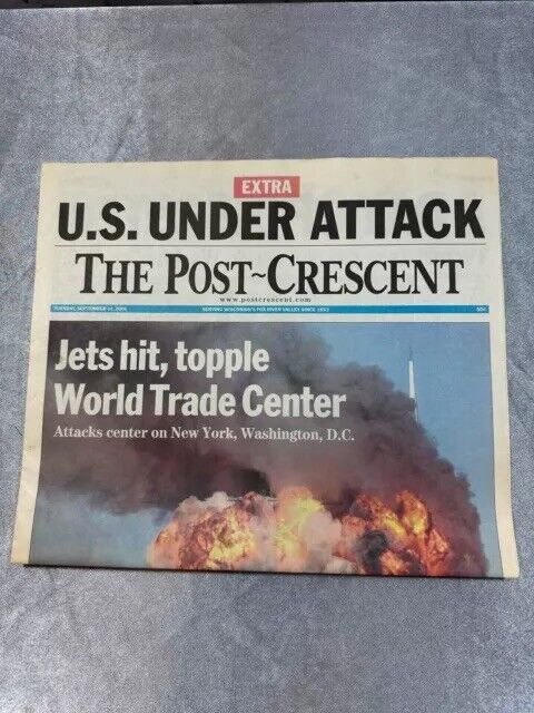 September 11th 9/11 2001 Vintage Newspaper LOT U.S. Attacked TNO