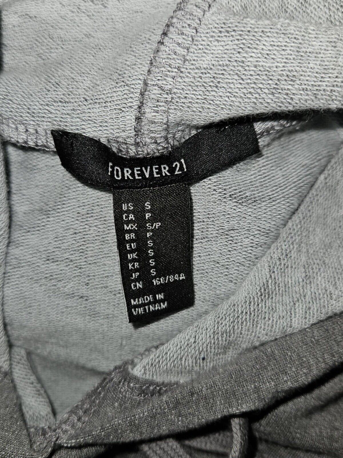 Forever 21 Women’s Grey Hooded Knit Dress Sz. S