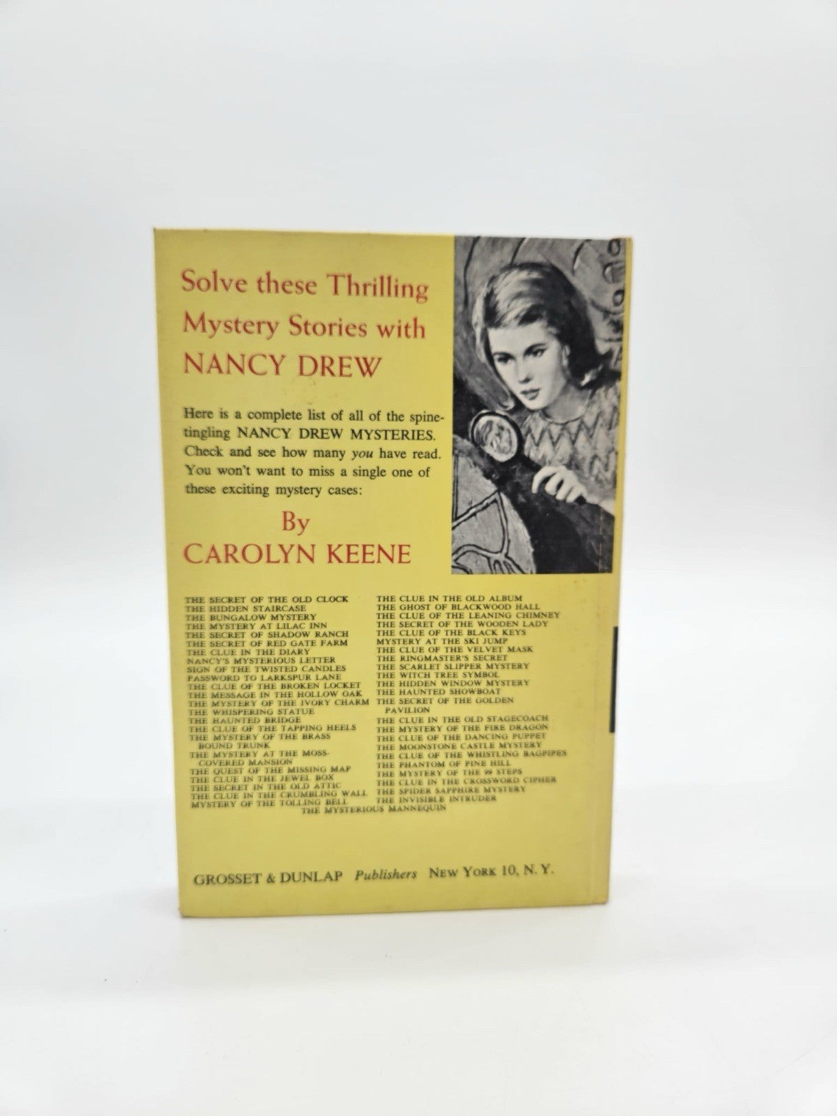 Nancy Drew Mystery Stories The Mystery Of The Tolling Bell Hard Cover Book #23