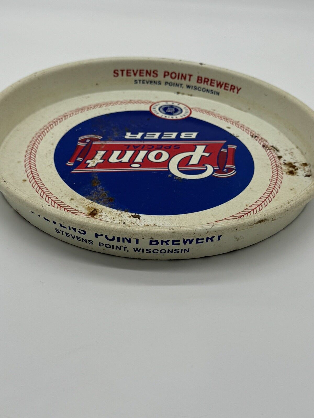 Vintage Stevens Point Special Beer Metal Serving Tray 13"