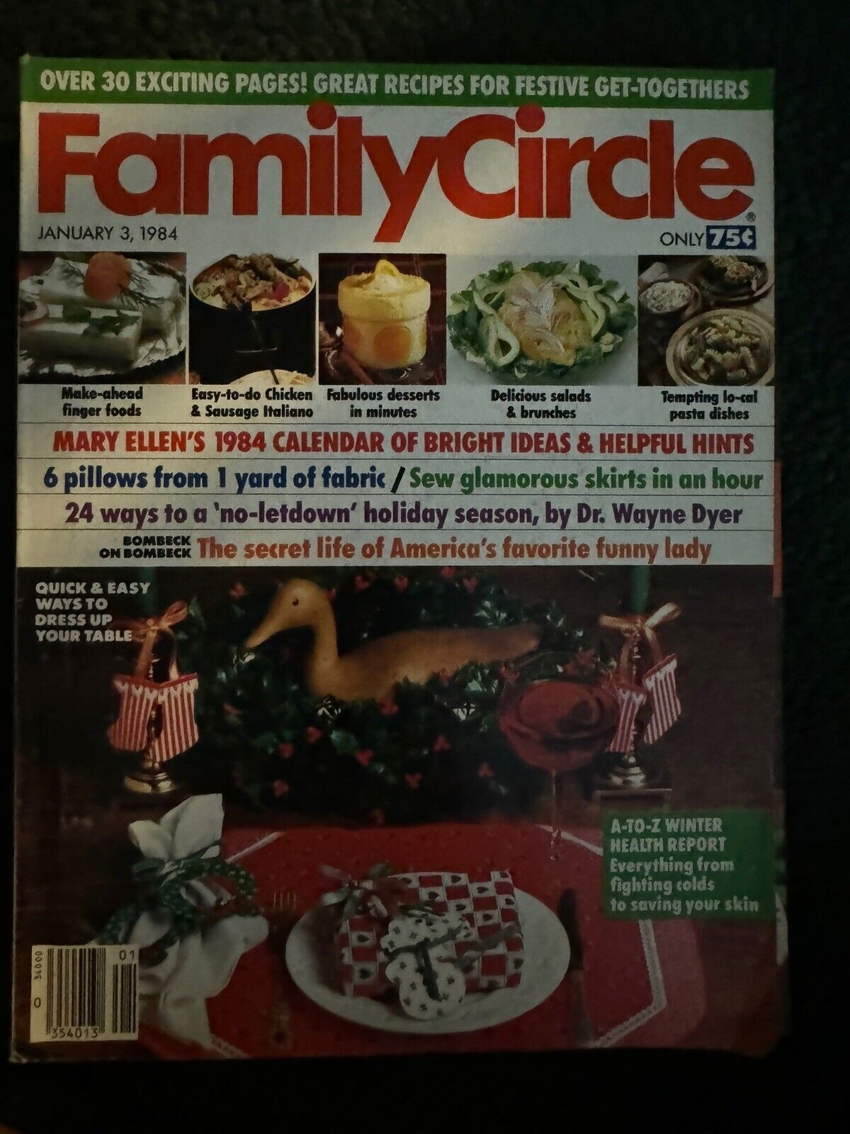 Family Circle Magazine Lot - Early 1980's lot of 9 - Vintage Back Issue