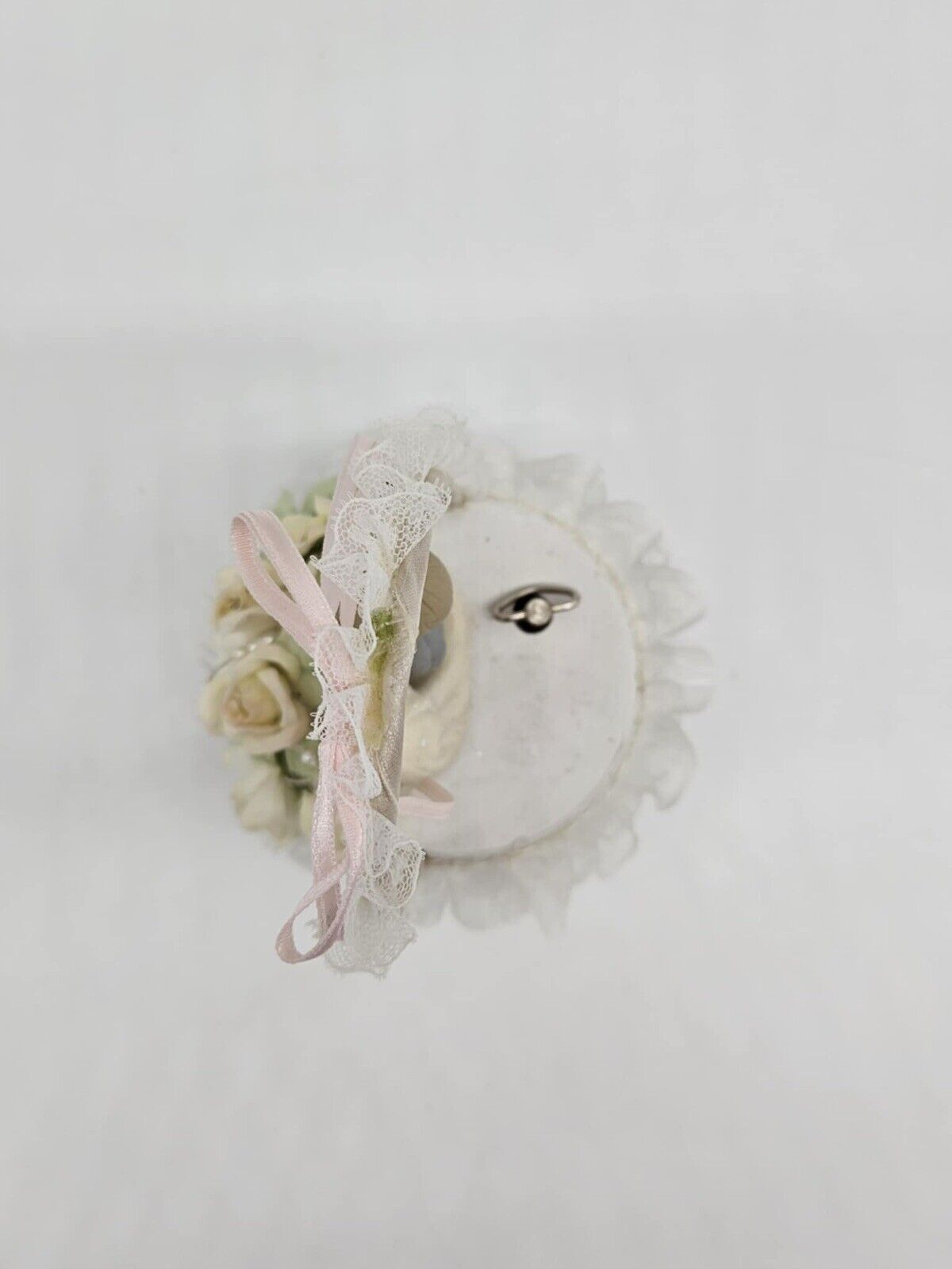 Vintage Precious Moments Musical Figurine Bride & Groom Wedding Cake Topper 1990