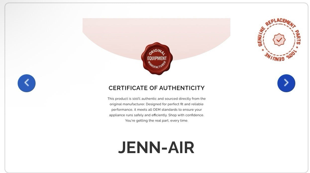 Black Jenn-Air Radiant Cartridge A122B (similar to JEA8120ADB)